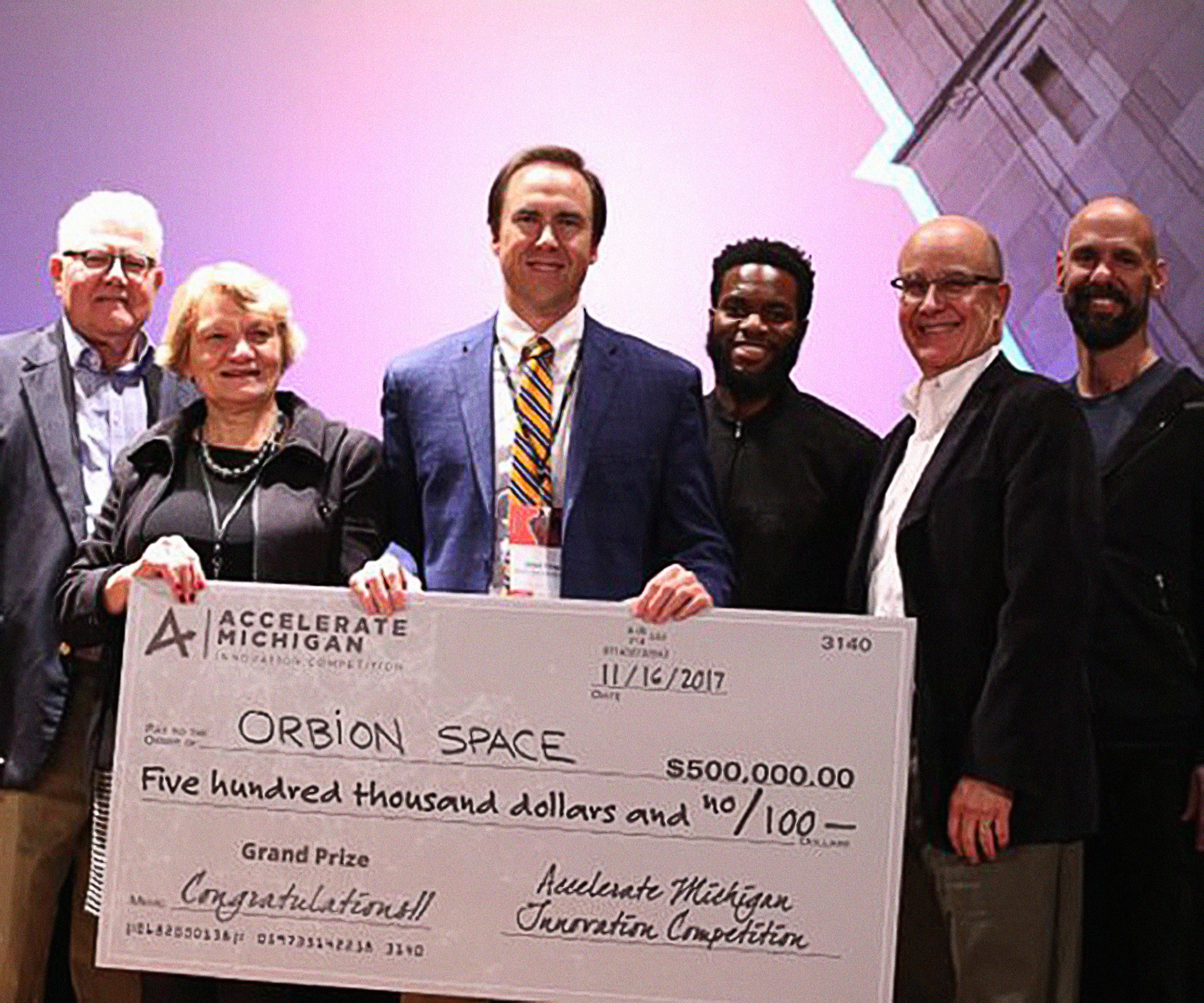 Orbion Space Technology takes $500,000 top prize at Accelerate Michigan Innovation Competition